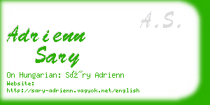 adrienn sary business card